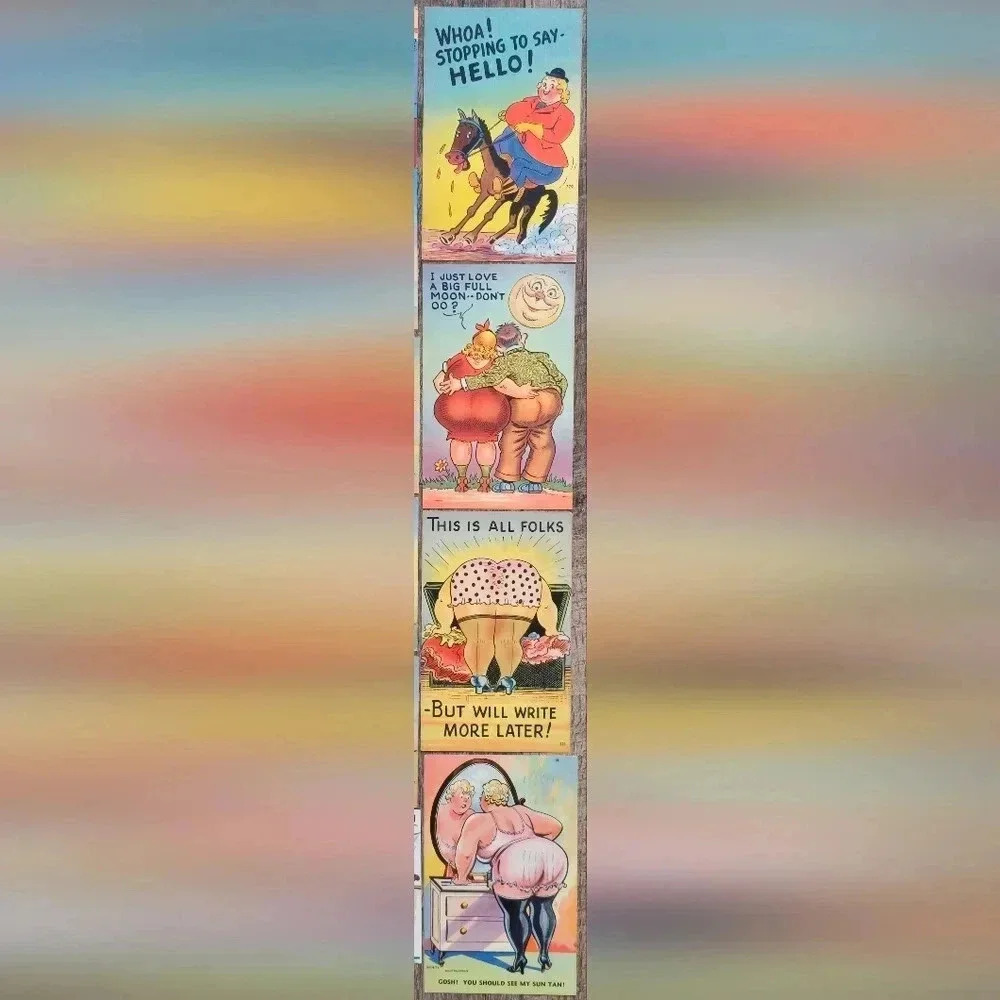 Lot of 18 Vintage Voluptuous Plus Curvaceous Full-Figured Women Themed Postcards - Picture 4 of 8